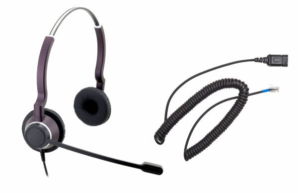 New 5042 sonorous pro hd telephone headset with free compatibility cord 5042 dc binaural group