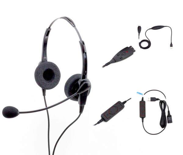 2002 chameleon headsets® binaural usb headset with free usb cord 2002 group