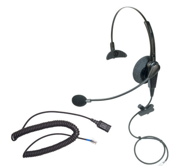 2001 chameleon headsets® monaural telephone headset with free compatibility cord 5042c usb group